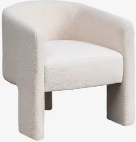 Set Van 2 Gestoffeerde Eetkamerstoelen Met Armleuningen Xastru Chenille White - Sklum