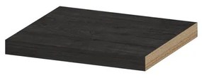 INK 35d wandplank - 40x35x3.5cm - voorzijde afgekant - tbv nis - MFC Houtskool eiken 1258893