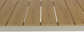 Dining Tuintafel rechthoekig 200 x 103 cm Aluminium Taupe Santika Mind