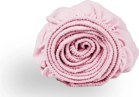 Hoeslaken flanel - 100% katoen - 90x200 - lichtroze