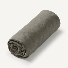 Hoeslaken in gewassen linnen, Elina voor dikke matras