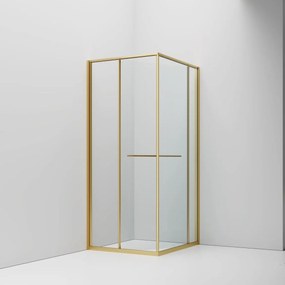 SaniGoods Harper douchecabine met schuifdeur 90x90x200cm goud