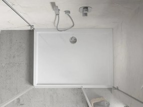 Mexen Flow+ rechthoekige douchebak 80 x 70 cm, wit glans - 46R107080H