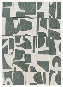 Wasbaar jacquard in- & outdoor vloerkleed Papercut