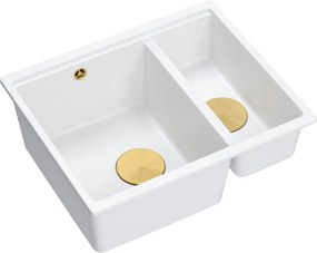 granieten spoelbak Logan 150 White