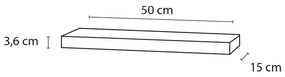 Differnz Force planchet 50cm grijs eiken