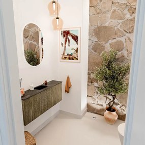 Mondiaz Joya DLux 100cm toiletmeubel dusk met wastafel faye midden 1 kraangat lava