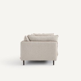 Compacte bank in viscose met structuur en linnen, BOTERO