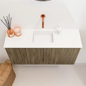 Mondiaz Joya 80cm toiletmeubel dusk met wastafel faye midden zonder kraangat talc
