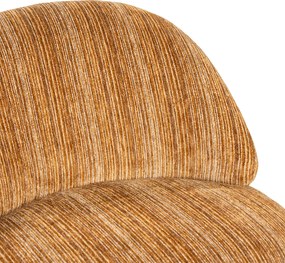 Retro Stoffen Fauteuil Mosterd