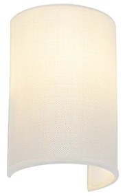 Smart wandlamp wit incl. Wifi A60 - Simple Drum Jute