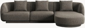 Chenille hoekbank Tulum (4-zits)