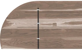 Goossens Excellent Eettafel Floyd, Semi rond 240 x 100 cm