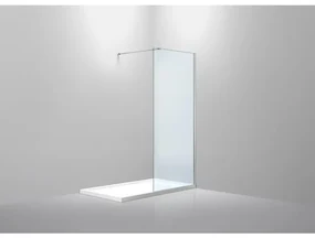 Van Rijn Products ST01 Inloopdouche 140x200cm Veiligheidsglas Helder 8mm anti-kalk muurprofiel chroom ST01140M