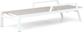Lifestyle Garden Furniture Licata Ligbed Verstelbaar Aluminium/Textileen /Aluminium/textileen Wit