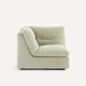 Modulaire 90° hoek in stonewashed fluweel, GIULIANO