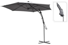 ProGarden Zweefparasol 300 cm grijs