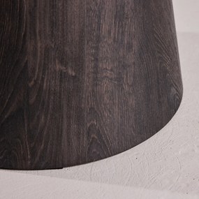 Vierkante Eettafel Met Ronde Voet Mocca - 80 X 80cm.