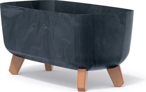 Prosperplast Gracia Case Bloempot - Antraciet - 39 cm - Beton Look