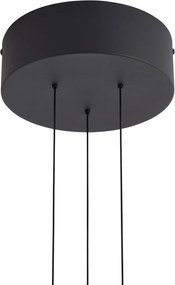 Moderne hanglamp zwart incl. LED dimbaar - Smith