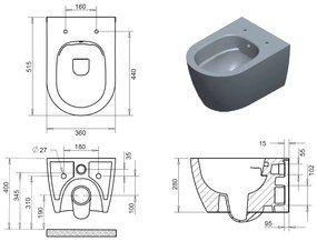 SaniGoods Acora toilet met bidet sproeier warm en koud water