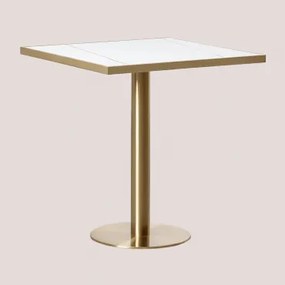 Vierkante Bartafel In Steengoed (70x70 Cm) Manhattan Wit - Sklum