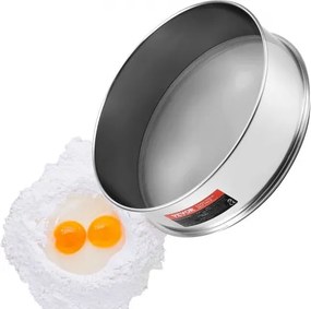 VEVOR fijnmazige bloemzeef, 80 mesh bloemzeef, 304 roestvrij staal, fijnmazige zeef van voedingskwaliteit, diameter 12,6 inch, fijnmazige zeef voor bakken, 5 maaswijdtes voor mungbonen, rijst, bloem, parelpoeder