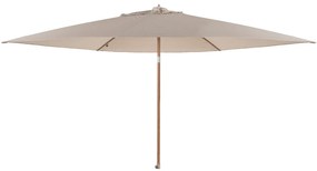 4 Seasons Azzurro stokparasol Ø300 cm sand solefin - houtlook frame