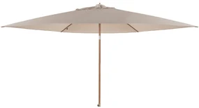 4 Seasons Azzurro stokparasol Ø300 cm sand solefin - houtlook frame