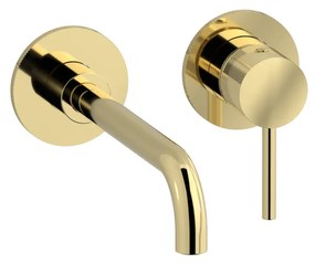 Plieger Roma inbouw wastafelkraan coldstart goud