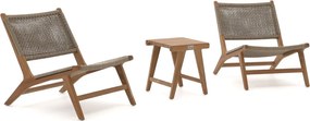 Bistro- en balkonset Bellagio  | 2 personen | Tuinset teakhout | 3-delig | Kees Smit Tuinmeubelen