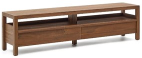 Kave Home Sashi Japandi Tv-meubel Donker Teak Hout - 200x40x50cm.