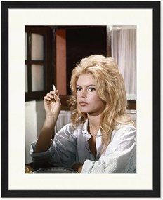 Handgemaakte ingelijste foto Brigitte Bardot