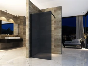 Sanigoods Smokey 90x200cm rookglas douchewand 8mm antikalk