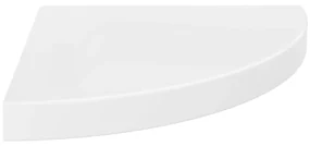 vidaXL Hoekschap zwevend 35x35x3,8 cm MDF hoogglans wit