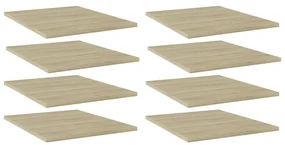 vidaXL Wandschappen 8 st 40x50x1,5 cm spaanplaat sonoma eikenkleurig