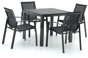 R&S Design Altea/Fidenza 90cm dining tuinset 5-delig stapelbaar