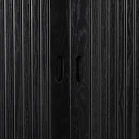 Zuiver Barbier Black Zwarte Design Wandkast - 100x45x140cm.