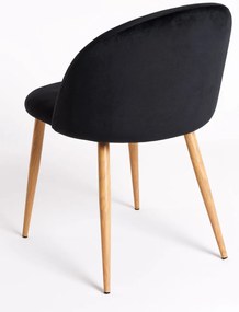 Set 4 fluwelen Vint Stoelen