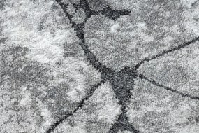 Vloerbekleding modern COZY 8873 Cracks Gescheurd beton - Structureel,  twee poolhoogte , donker grijskleuring
