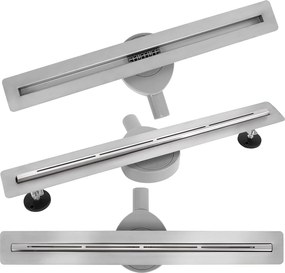 Lineaire afvoer Rea FILO Brush Steel 70