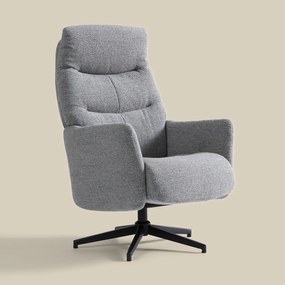 Verstelbare Fauteuil Met Voetenbank Grijs