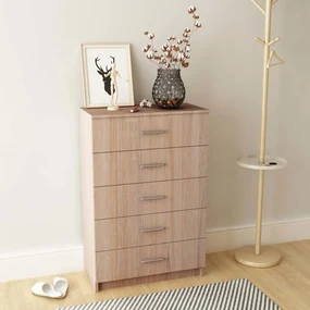 vidaXL Opbergkast 71x35x106 cm spaanplaat eiken