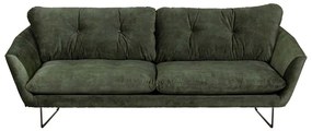 3 zitsbank - Kuddar - velours Adore Hunter groen 156