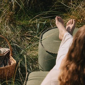 Cobana Lounge Stoel & Pouf Outdoor - Kirra Olive