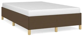 vidaXL Bedframe stof donkerbruin 120x200 cm