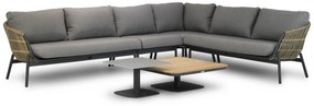 Hoek loungeset 5 personen Aluminium/wicker Taupe  Coco Nathan/Ralph