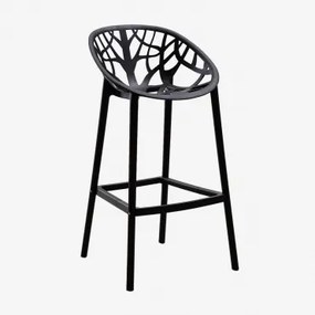 Verpakking Van 2 Ores Polypropyleen Hoge Krukken Zwart & ↑65 Cm - Sklum