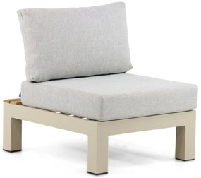 Loungeset 6 personen Aluminium/Teak Taupe Lifestyle Garden Furniture Vittoria