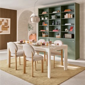 Eettafel, afwerking lak, 6 tot 8 couverts, LIOR